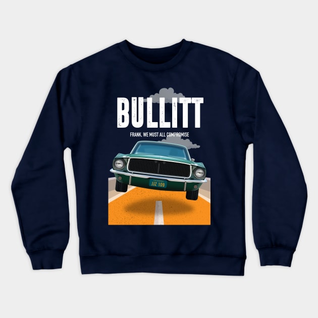 Bullitt - Alternative Movie Poster Crewneck Sweatshirt by MoviePosterBoy